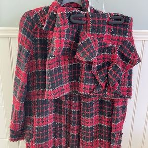 Zara Tweed Coat and Skirt Set